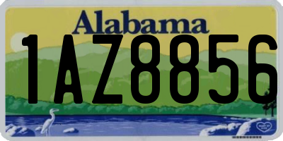 AL license plate 1AZ8856