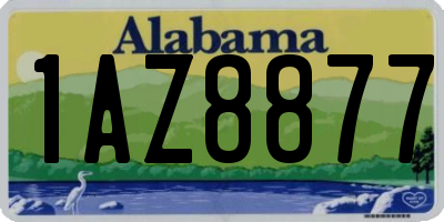 AL license plate 1AZ8877