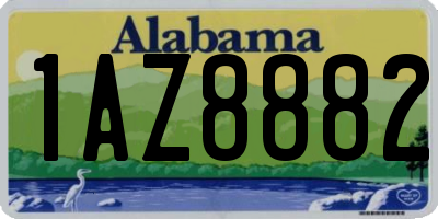AL license plate 1AZ8882