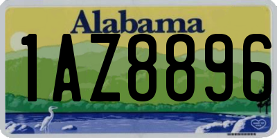 AL license plate 1AZ8896