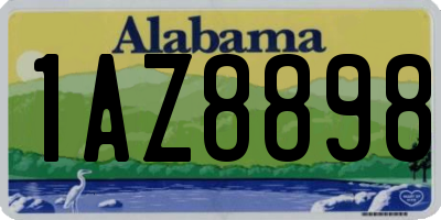 AL license plate 1AZ8898