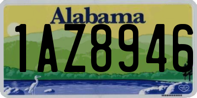AL license plate 1AZ8946