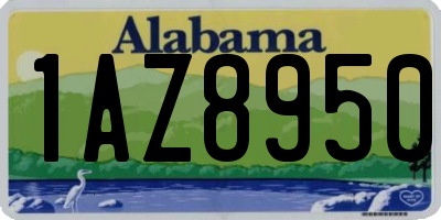 AL license plate 1AZ8950