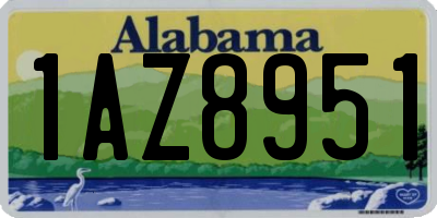 AL license plate 1AZ8951