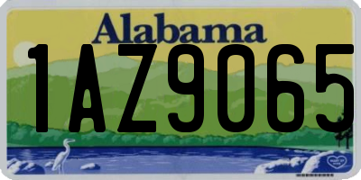 AL license plate 1AZ9065