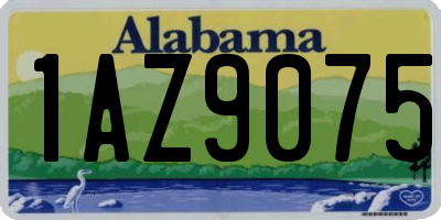 AL license plate 1AZ9075