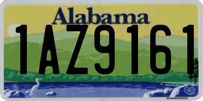 AL license plate 1AZ9161