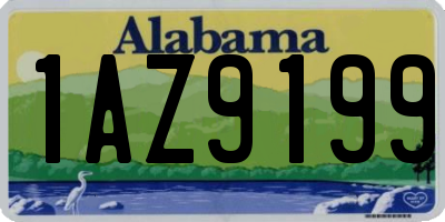 AL license plate 1AZ9199