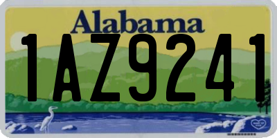 AL license plate 1AZ9241