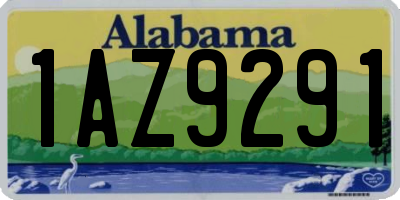 AL license plate 1AZ9291