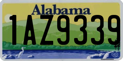 AL license plate 1AZ9339