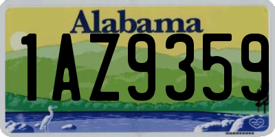 AL license plate 1AZ9359