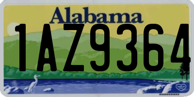 AL license plate 1AZ9364