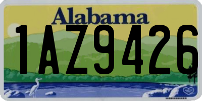 AL license plate 1AZ9426