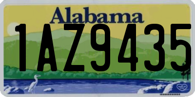 AL license plate 1AZ9435