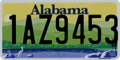 AL license plate 1AZ9453