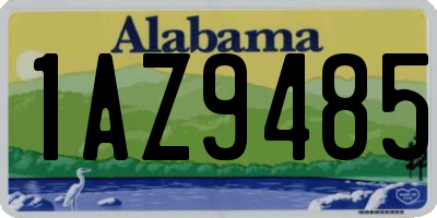 AL license plate 1AZ9485