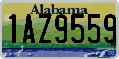 AL license plate 1AZ9559