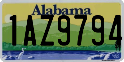 AL license plate 1AZ9794