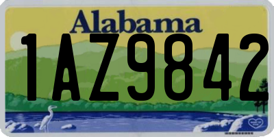 AL license plate 1AZ9842