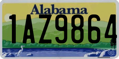 AL license plate 1AZ9864