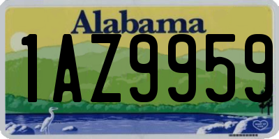 AL license plate 1AZ9959