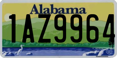 AL license plate 1AZ9964