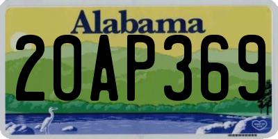 AL license plate 20AP369