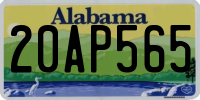 AL license plate 20AP565