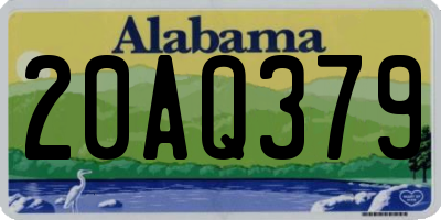 AL license plate 20AQ379