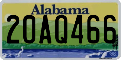 AL license plate 20AQ466