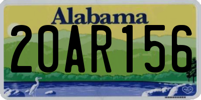 AL license plate 20AR156
