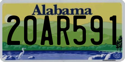 AL license plate 20AR591