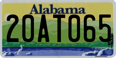 AL license plate 20AT065