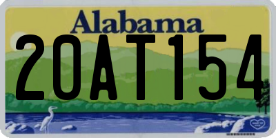 AL license plate 20AT154
