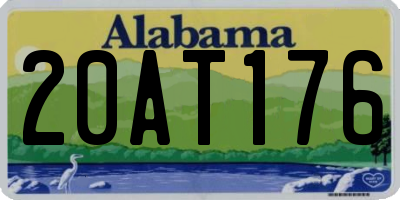 AL license plate 20AT176