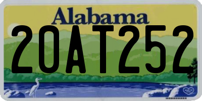 AL license plate 20AT252