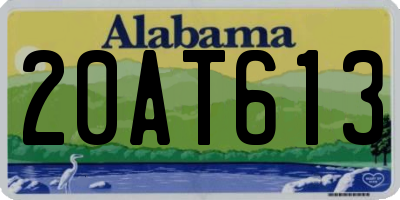AL license plate 20AT613