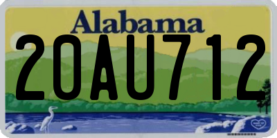 AL license plate 20AU712