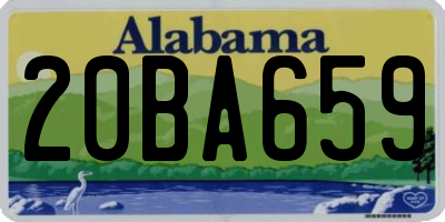 AL license plate 20BA659
