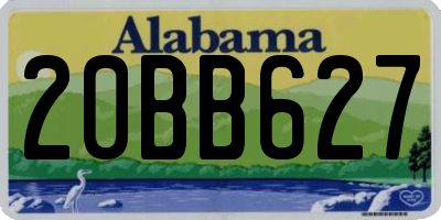 AL license plate 20BB627