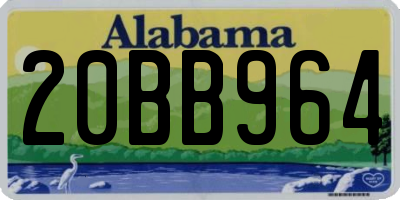 AL license plate 20BB964