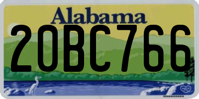 AL license plate 20BC766