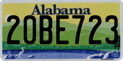 AL license plate 20BE723