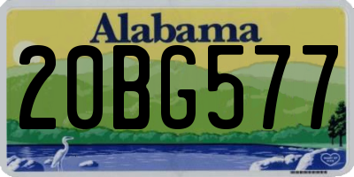 AL license plate 20BG577