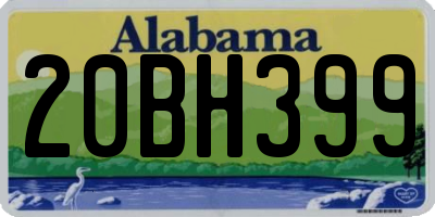 AL license plate 20BH399