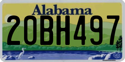 AL license plate 20BH497