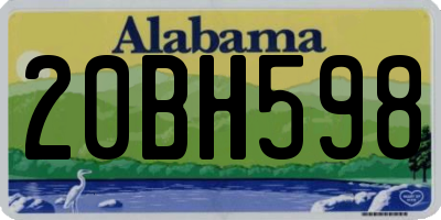 AL license plate 20BH598