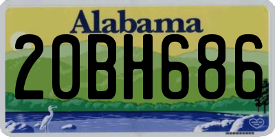 AL license plate 20BH686