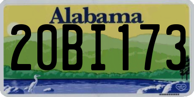 AL license plate 20BI173